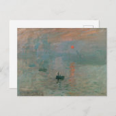 Monet Sunset Briefkaart (Voorkant / Achterkant)