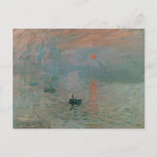 Monet Sunset Briefkaart (Voorkant)
