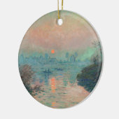 Monet Sunset fijn kunstschilderwerk Keramisch Ornament (Links)