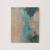 Monet Sunset fijn kunstschilderwerk Legpuzzel (Verticaal)