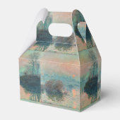 Monet Sunset Seine Fine Art Impressionisme Bedankdoosjes (Achterkant)