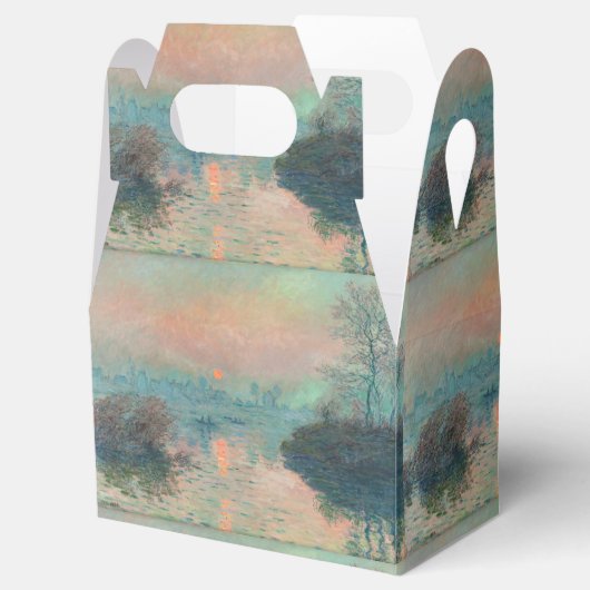 Monet Sunset Seine Fine Art Impressionisme Bedankdoosjes (Geopend)
