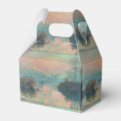Monet Sunset Seine Fine Art Impressionisme Bedankdoosjes (Voorkant Zijde)