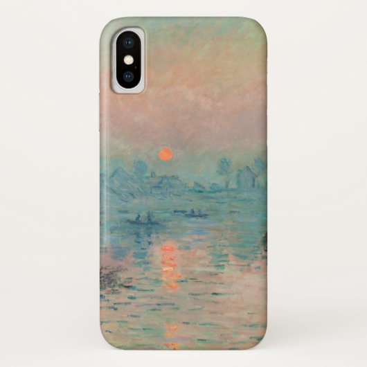 Monet Sunset Seine Fine Art Impressionisme Case-Mate iPhone Case (Achterkant)