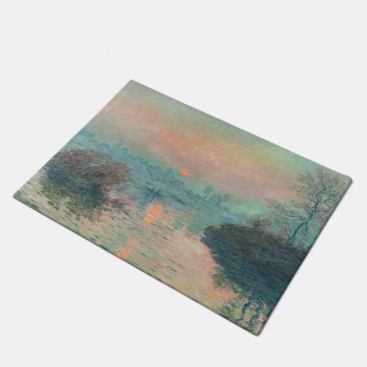 Monet Sunset Seine Fine Art Impressionisme Deurmat (Schuin)