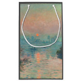 Monet Sunset Seine Fine Art Impressionisme Klein Cadeauzakje (Achterkant)