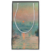 Monet Sunset Seine Fine Art Impressionisme Klein Cadeauzakje (Voorkant)