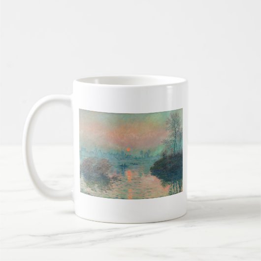 Monet Sunset Seine Fine Art Impressionisme Koffiemok (Links)