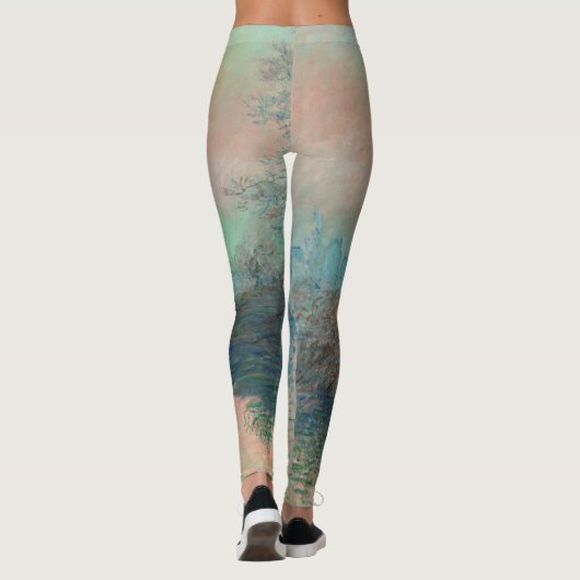 Monet Sunset Seine Fine Art Impressionisme Leggings (Achterkant)