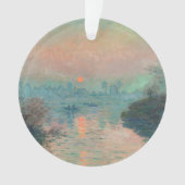 Monet Sunset Seine Fine Art Impressionisme Ornament (voorkant)