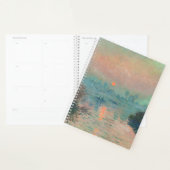 Monet Sunset Seine Fine Art Impressionisme Planner (Display)