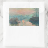 Monet Sunset Seine Fine Art Impressionisme Rechthoekige Sticker (Tas)