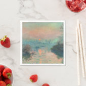 Monet Sunset Seine Fine Art Impressionisme Servet (Insitu)