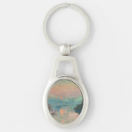 Monet Sunset Seine Fine Art Impressionisme Sleutelhanger