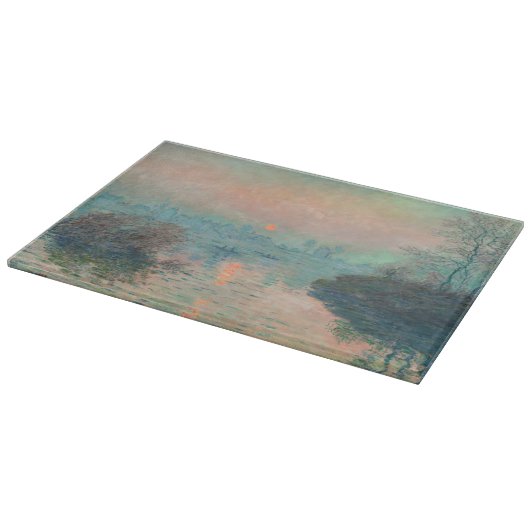 Monet Sunset Seine Fine Art Impressionisme Snijplank (Hoek)