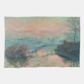 Monet Sunset Seine Fine Art Impressionisme Theedoek (Horizontaal)