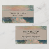 Monet Sunset Seine Fine Art Impressionisme Visitekaartje (Voorkant / Achterkant)