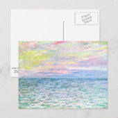 Monet - Sunset te Pourville, fijne kunst Briefkaart (Voorkant / Achterkant)