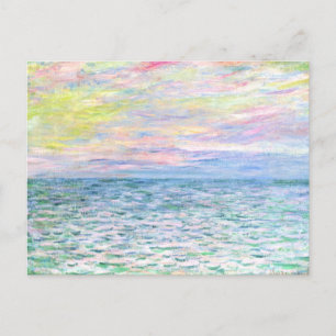 Monet - Sunset te Pourville, fijne kunst Briefkaart