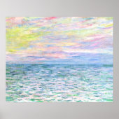 Monet - Sunset te Pourville, fijne kunst Poster (Voorkant)