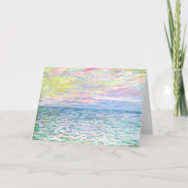 Monet - Sunset te Pourville, mooie kunst Kaart