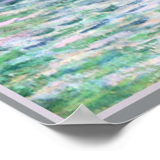 Monet - Sunset te Pourville Poster (Hoek)