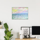 Monet - Sunset te Pourville Poster (Thuiskantoor)