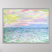 Monet - Sunset te Pourville Poster (Voorkant)