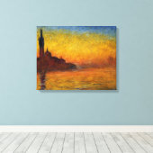 Monet Sunset Venetië Kleurrijke Impressionisme kun Canvas Afdruk (Insitu (Houten vloer))