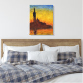 Monet Sunset Venetië Kleurrijke Impressionisme kun Canvas Afdruk (Insitu (Slaapkamer))
