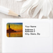 Monet Sunset Venetië Kleurrijke Impressionisme kun Etiket (Insitu)