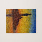 Monet Sunset Venetië Kleurrijke Impressionisme kun Legpuzzel (Horizontaal)