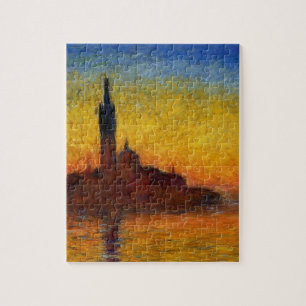 Monet Sunset Venetië Kleurrijke Impressionisme kun Legpuzzel