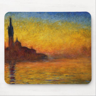 Monet Sunset Venetië Kleurrijke Impressionisme kun Muismat