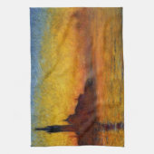 Monet Sunset Venetië Kleurrijke Impressionisme kun Theedoek (Verticaal)