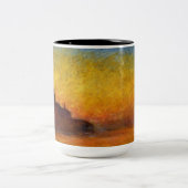 Monet Sunset Venetië Kleurrijke Impressionisme kun Tweekleurige Koffiemok (Center)