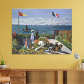 Monet - Terrace bij Sainte Adresse Canvas Afdruk (Insitu (Woonkamer))
