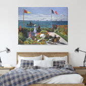 Monet - Terras bij Sainte Adresse Canvas Afdruk (Insitu (Slaapkamer))