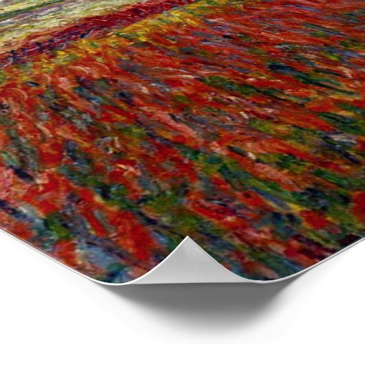 Monet terrein van tulpen met Poster van de windmol (Hoek)