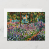 Monet The Artist's Garden in Giverny Aankondigingskaart (Voorkant / Achterkant)