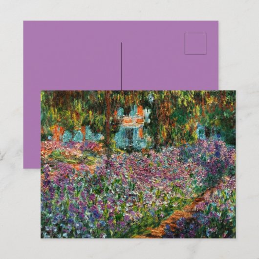 Monet The Artist's Garden in Giverny Briefkaart (Voorkant / Achterkant)