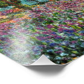 Monet The Artist's Garden in Giverny Foto Afdruk (Hoek)