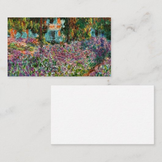 Monet The Artist's Garden in Giverny Informatiekaartje (Voorkant / Achterkant)
