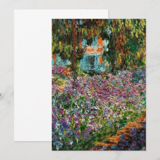 Monet The Artist's Garden in Giverny Invitation (Voorkant / Achterkant)