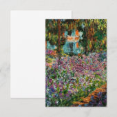 Monet The Artist's Garden in Giverny Kaart (Voorkant / Achterkant)