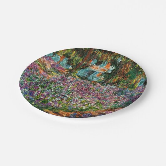 Monet The Artist's Garden in Giverny Papieren Bordje (Gekanteld)