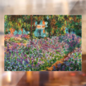 Monet The Artist's Garden in Giverny Raamsticker (Vel 2)