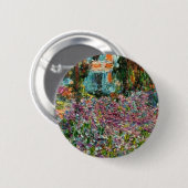 Monet The Artist's Garden in Giverny Ronde Button 5,7 Cm (Voorkant /achterkant)