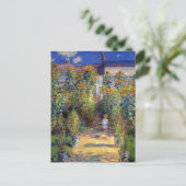 Monet, The Artist's Garden in Vetheuil Briefkaart (Staand voorkant)