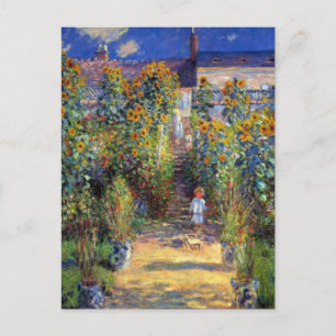 Monet, The Artist's Garden in Vetheuil Briefkaart